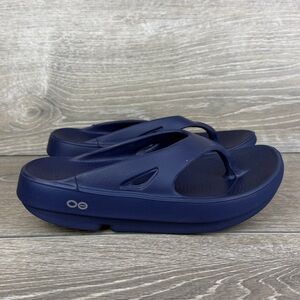 Oofos Ooriginal Navy Blue Foam Women’s Sz 7/EU 38Recovery Flip Flop Sandals